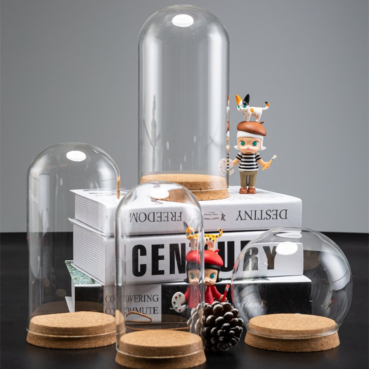 Factory Directly Supply 2024 Hot Selling Eternal Rose Morthers Day Preserved Flower Forever Roses In Glass Dome Led