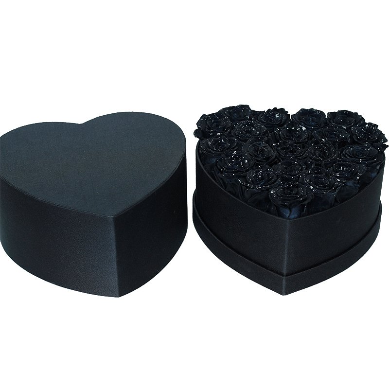 Factory direct sales luxury gift Heart-shaped Preserved flowers forever eternal rose for valentines day