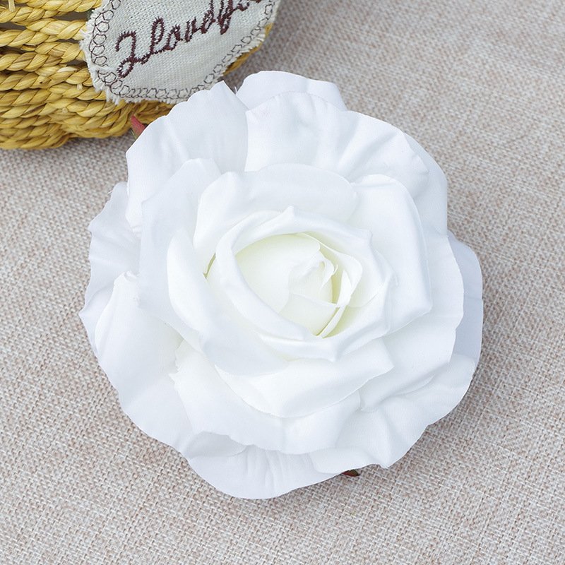 AF3502 New Colorful Silk Large Artificial Flower Heads Piece Wholesale Artificial Flower Rose Flower For Wedding Decoration