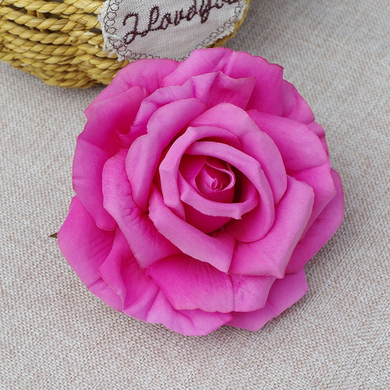 AF3502 New Colorful Silk Large Artificial Flower Heads Piece Wholesale Artificial Flower Rose Flower For Wedding Decoration