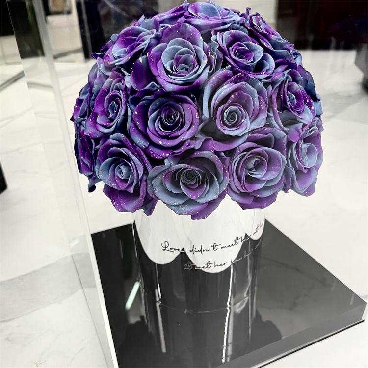 Wholesale Multi-color Gift Box Real Natural Long Life Lasting Everlasting Immortal Forever Eternal Preserved Roses Flowers