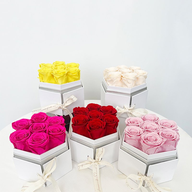 Factory Direct Valentine Christmas Mother Day Gifts Long Stem Lift Real Natural Preserved Roses Eternal Preserved Flowers in Box