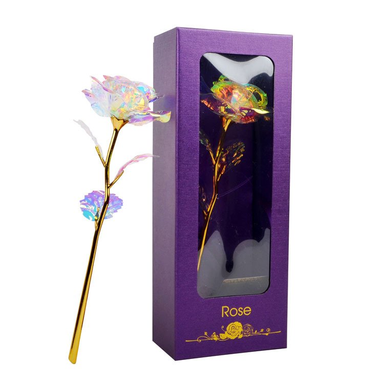 Girlfriend Mom Gift Unite Stone 24k Gold Red Rose Al Por Mayor Artificial Flowers
