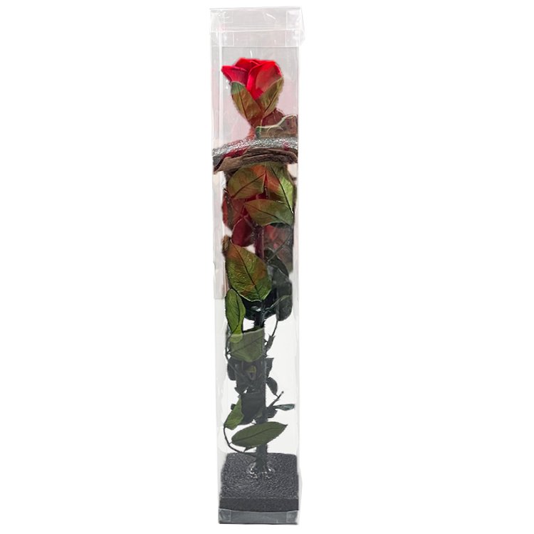 Lovebay High Quality Natural Preserved Single Rose Handmade Real Long Lasting immortal Single Preserved Rose with Long Stem