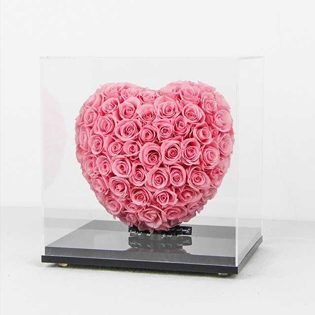 Customized Logo Preserved Roses Stabilized Preserved Rose Flower In Gift Boxes Eternal Heart Christmas Gifts Valentines Day Gift