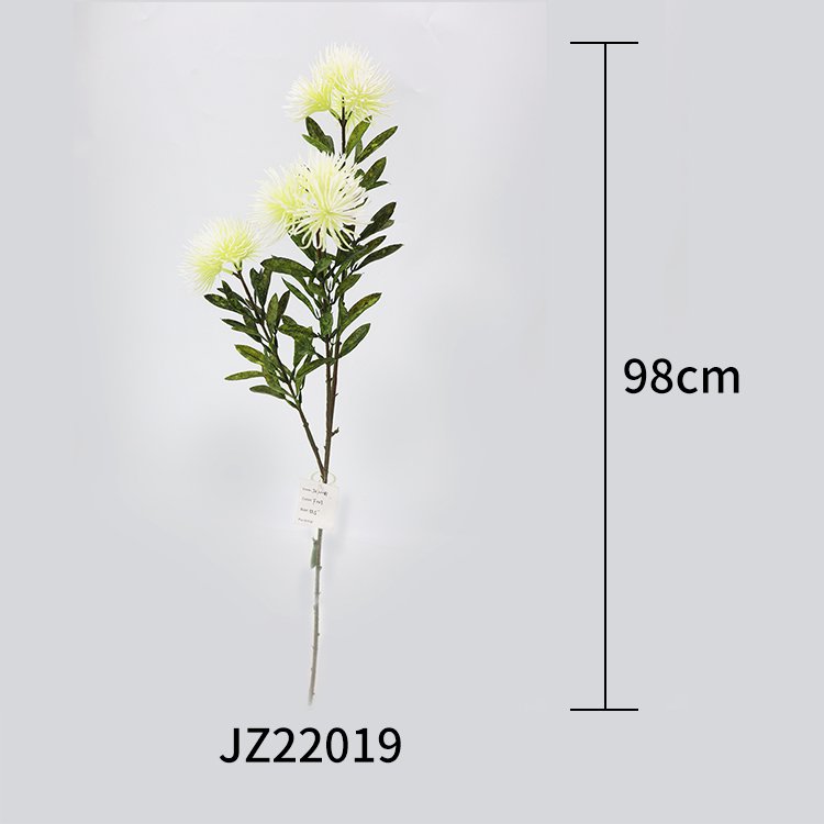 Direct Deal 98cm Single Branch Artificial Cuiyun Grass Flowers Wedding Decoration Preserved Plants Needle Cushion Two Flower