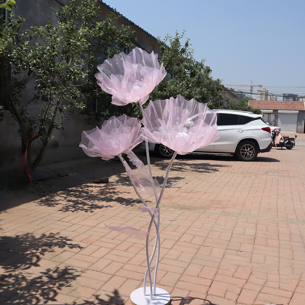 Artificial Large Silk Poppy Flower Wedding Outdoor Decoration Party Accessories Photography Backdrop Natural Preserved Flowers