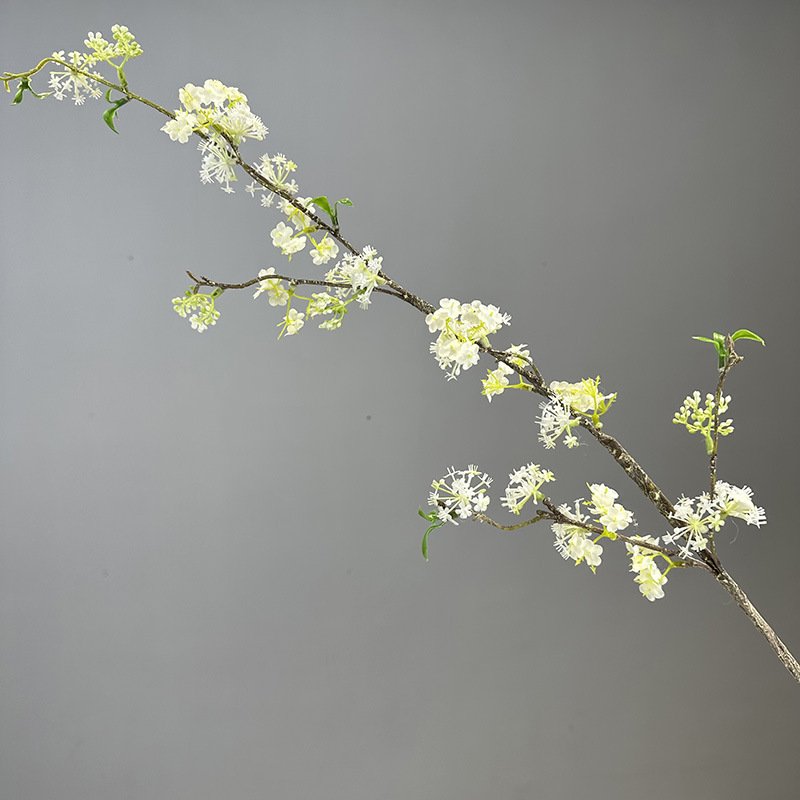 Y-H164 Wholesale Artificial Fontanesia Branches Flowers Faux Fontanesia Snow Willow Artificial Plants For Wedding Home Decor