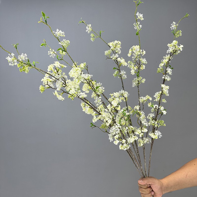 Y-H164 Wholesale Artificial Fontanesia Branches Flowers Faux Fontanesia Snow Willow Artificial Plants For Wedding Home Decor
