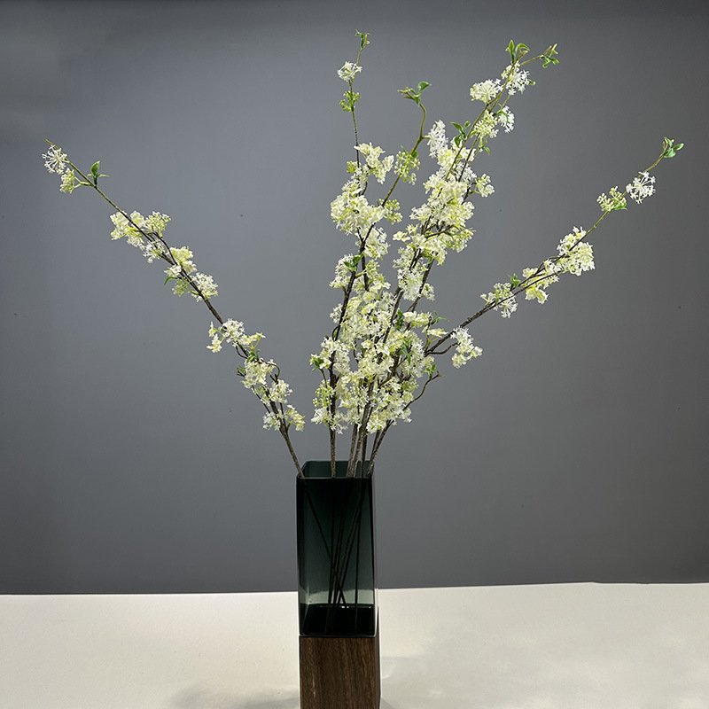 Y-H164 Wholesale Artificial Fontanesia Branches Flowers Faux Fontanesia Snow Willow Artificial Plants For Wedding Home Decor