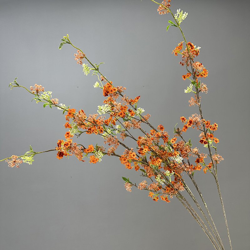 Y-H164 Wholesale Artificial Fontanesia Branches Flowers Faux Fontanesia Snow Willow Artificial Plants For Wedding Home Decor