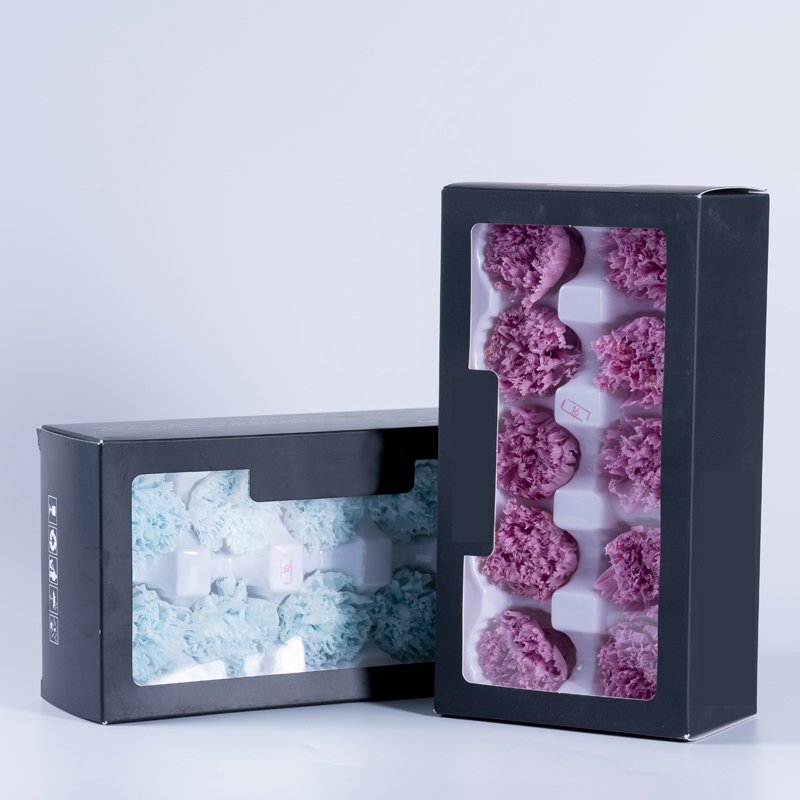 Hot Sale Real Touch Carnation Wreaths Preserved Decorative Flowers Mother's Day Preserved Flowers & Plants Easter Decor
