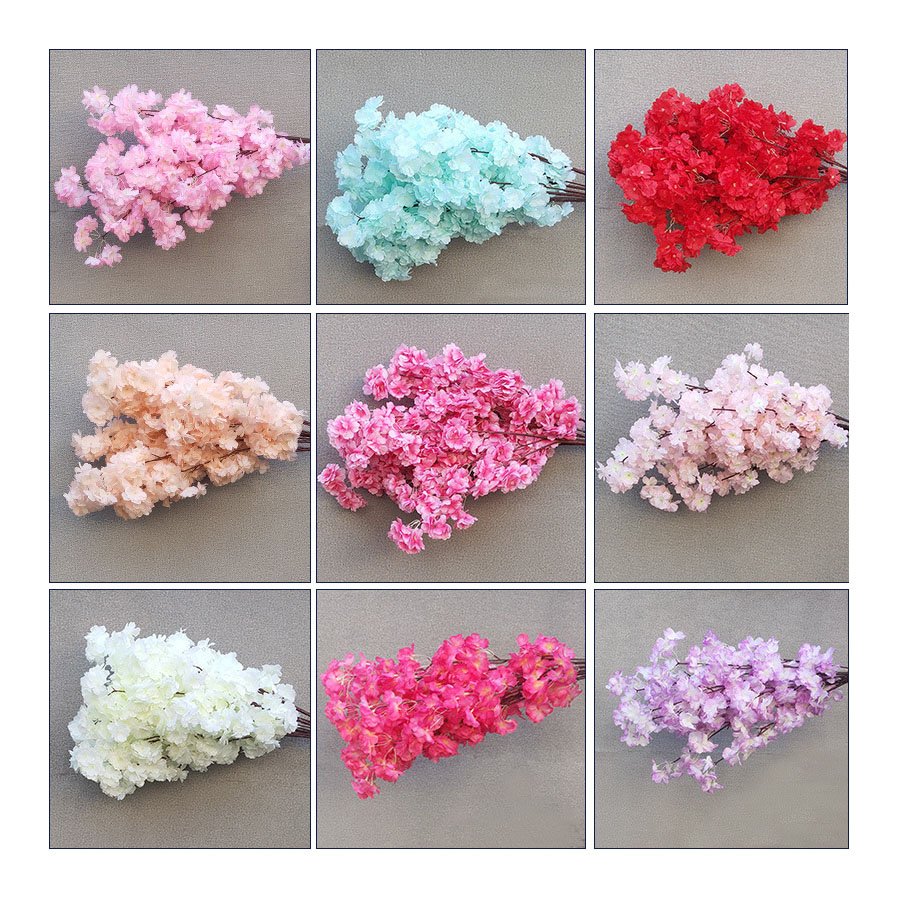 Wholesale Cherry Blossom Branches Wedding Indoor And Outdool Decoration Artificial Cherry Blossom Artificial Flower