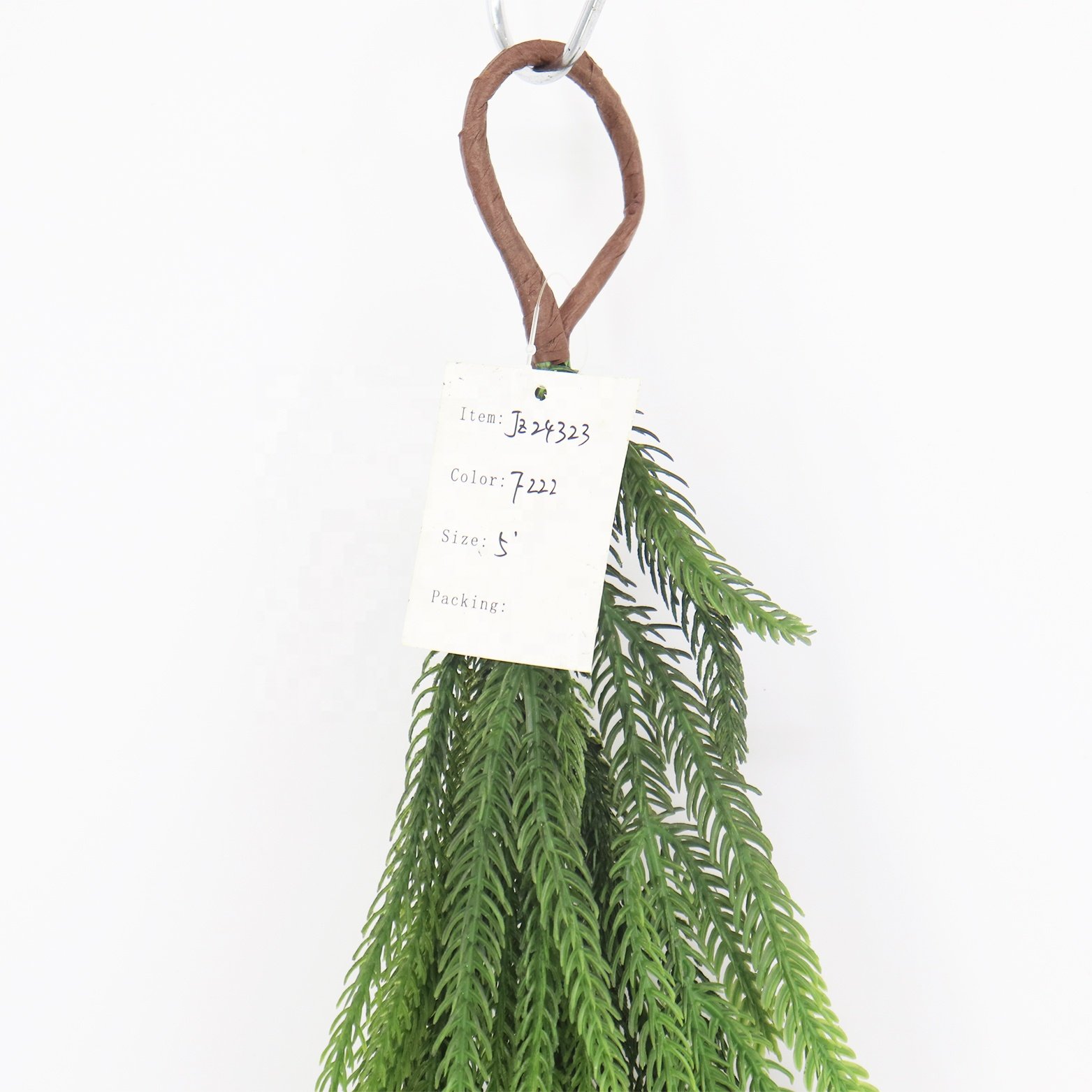 2024 Norfolk Pine Garland 152cm Soft Touch Indoor Decorative Plants Wreaths Flowers Arch Preserved Leaves New Indoor Decoration