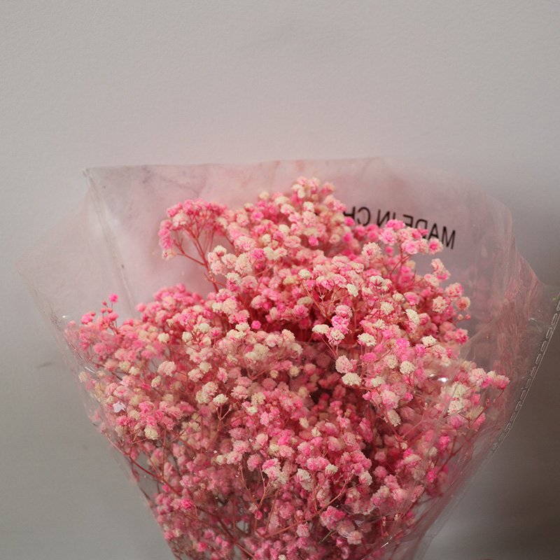 Wholesale custom color bouquet flower babies breath preserved gypsophila flower for Valentine's Day gifts & wedding decoration