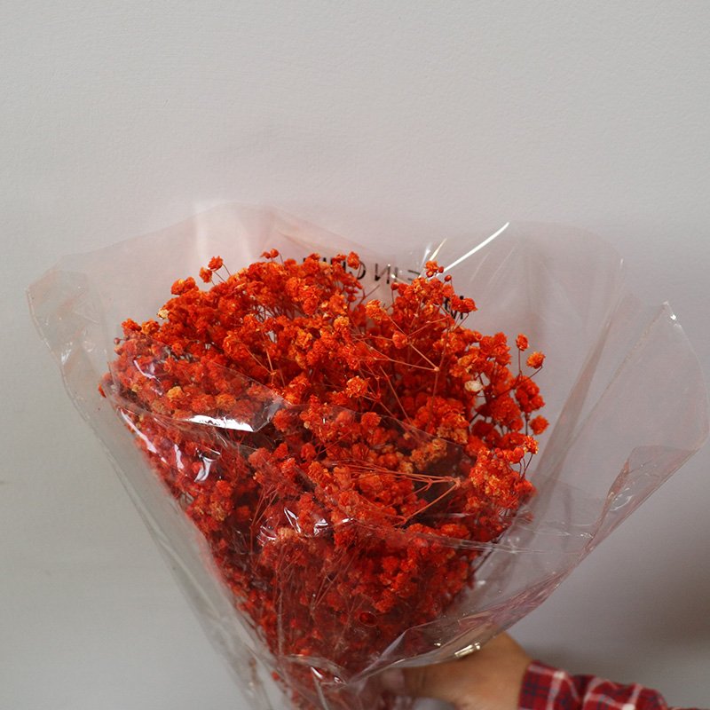 Wholesale custom color bouquet flower babies breath preserved gypsophila flower for Valentine's Day gifts & wedding decoration