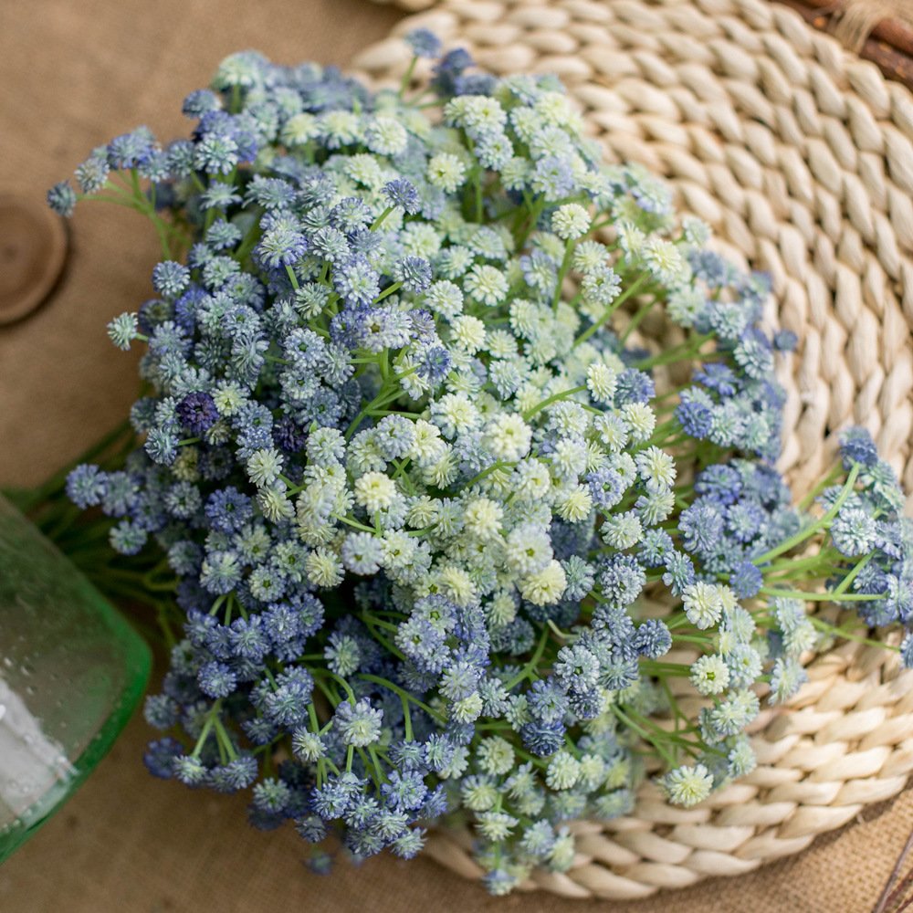 D-BB002 good quality real touch Baby Breath Flowers Artificial white Baby's Breath Flowers Gypsophila For Wedding Decoration