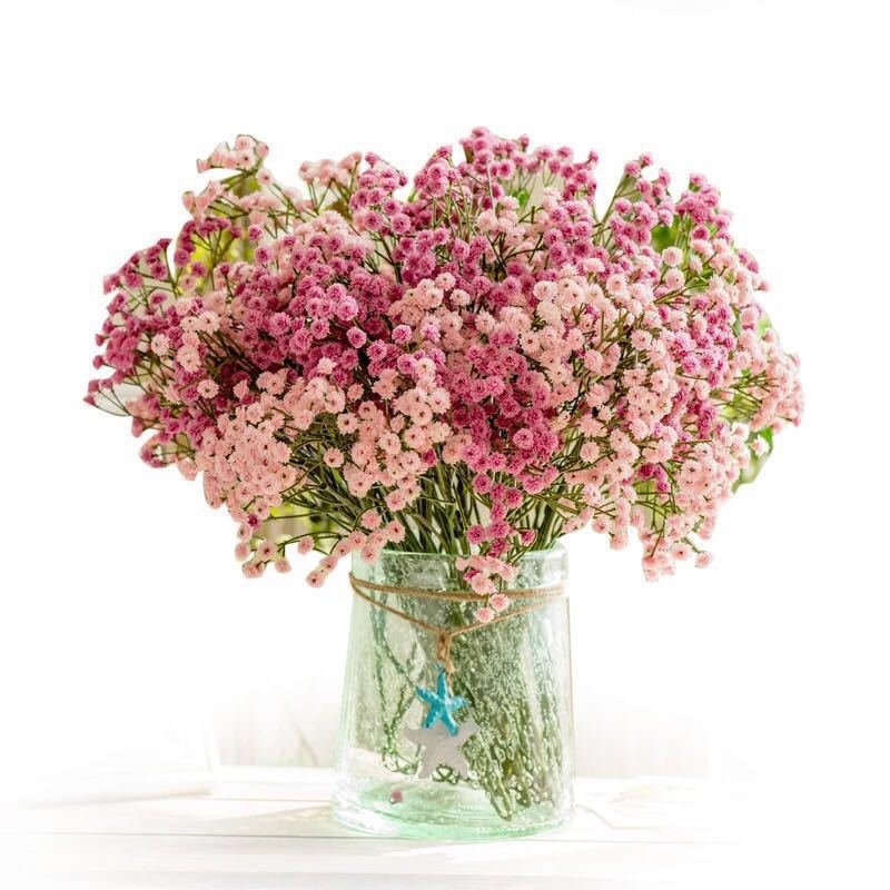 D-BB002 good quality real touch Baby Breath Flowers Artificial white Baby's Breath Flowers Gypsophila For Wedding Decoration