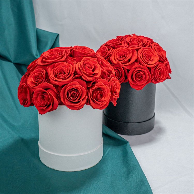 Top Quality preserved flowers dome shape Valentines Rose Box Eternal Everlasting Flowers Preserved Real Rose Flower Box