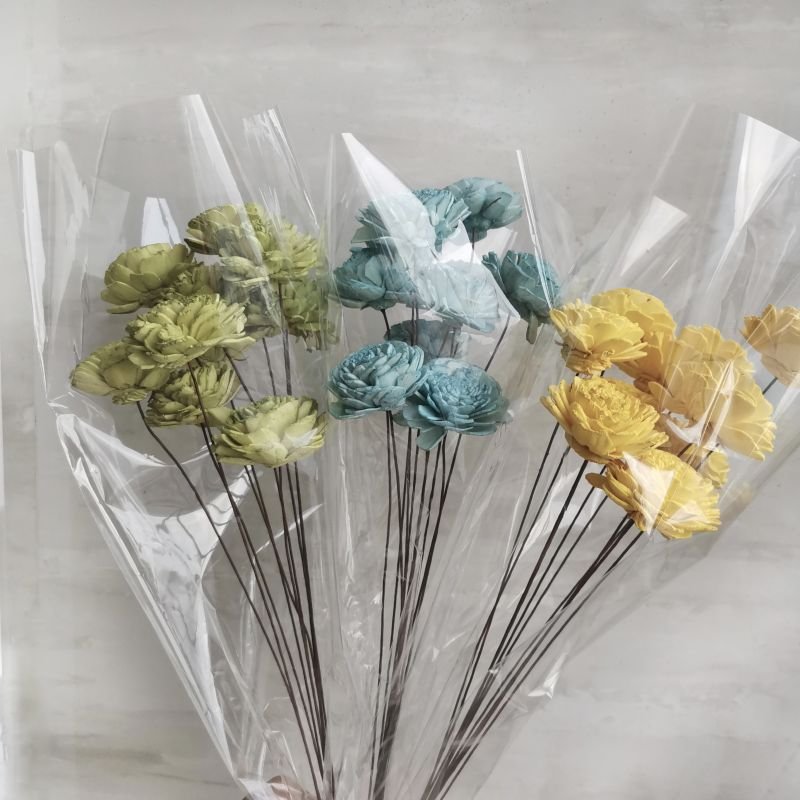 10pcs/bundle 4cm Sola Wood Flower Air Freshener Reed Fiffuser Home Flower Arrangement Desktop Decoration Diffuser