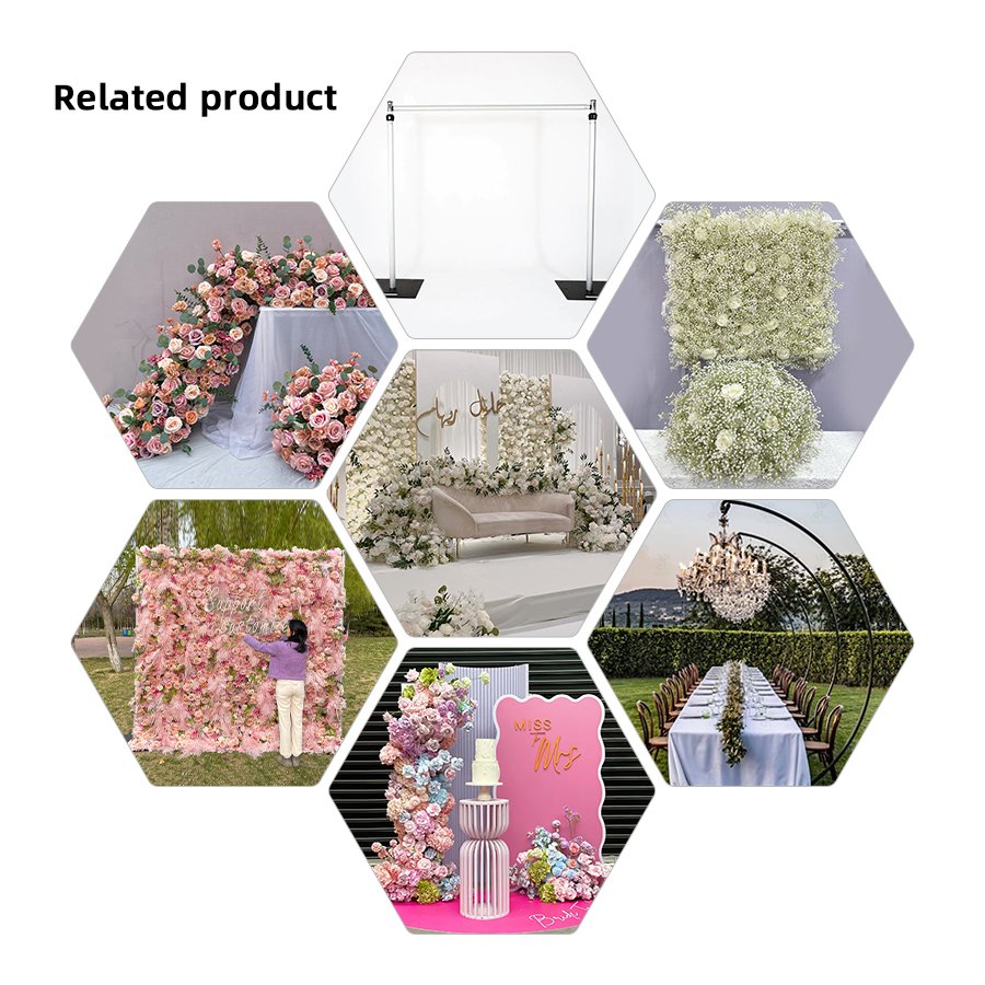 Artificial Flower Row White Rose Runner Wedding Flower Runner For Wedding Centerpieces