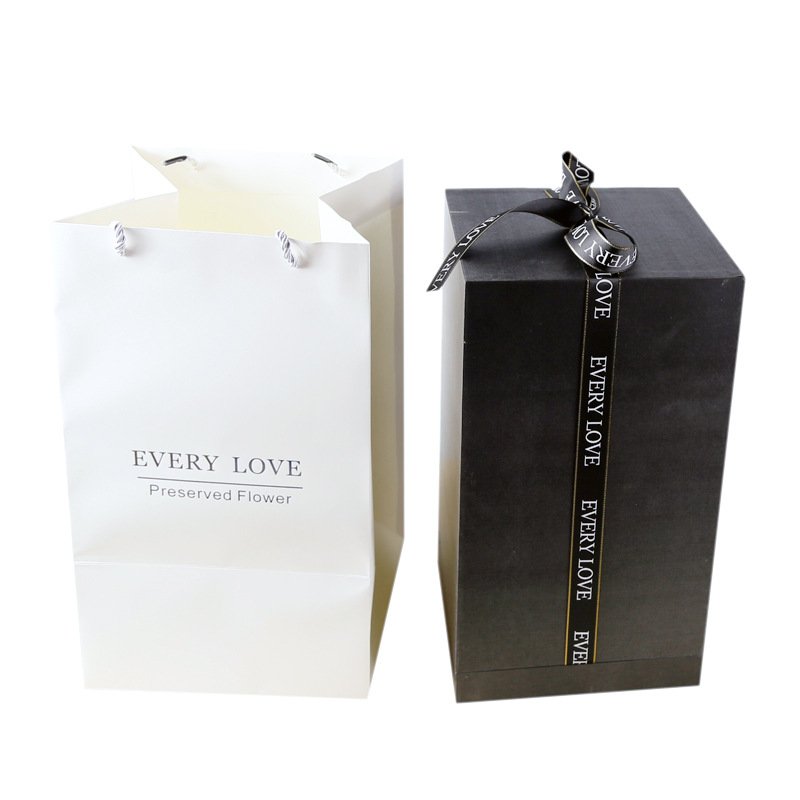 AYOYO OEM Valentines day gift factory supply natural flower in glass dome eternal rose forever roses