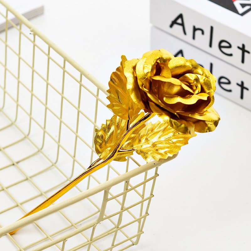 24K gold foil rose wedding creative gift Valentine's Day gift