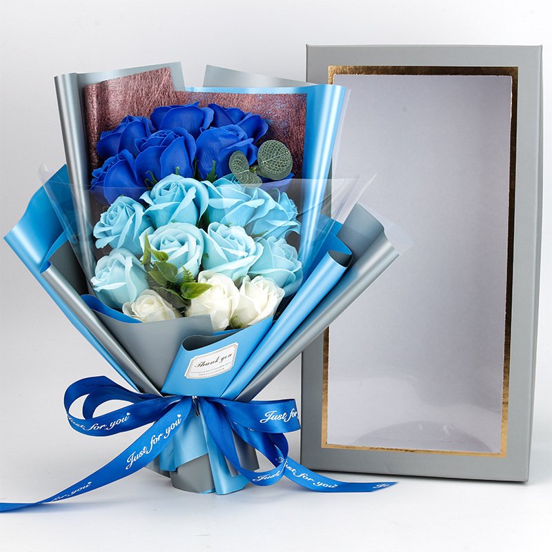 2024 guaranteed Quality Unique Rose Soap Bouquet Flower Gift Box Soap Flower Bouquet