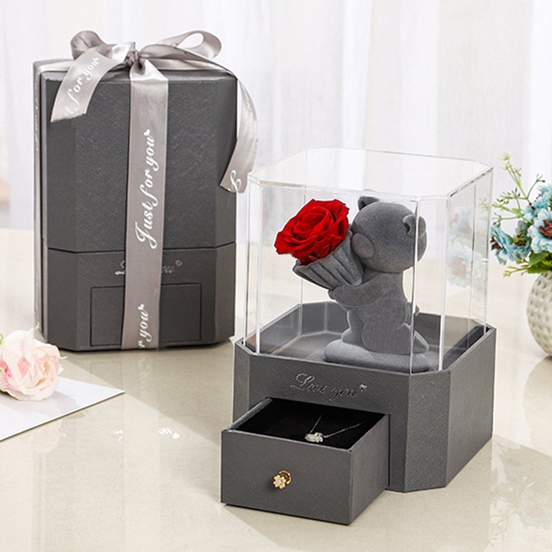 Preserved roses Wholesale Customized Logo rose gift Stabilized Forever Eternal immortal In box