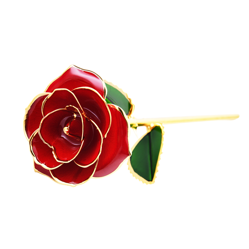 Dipped Flower Preserved Rose Mother's Day Birthday Valentine's Day Gifts Galaxy 24K Gold Plated Rose