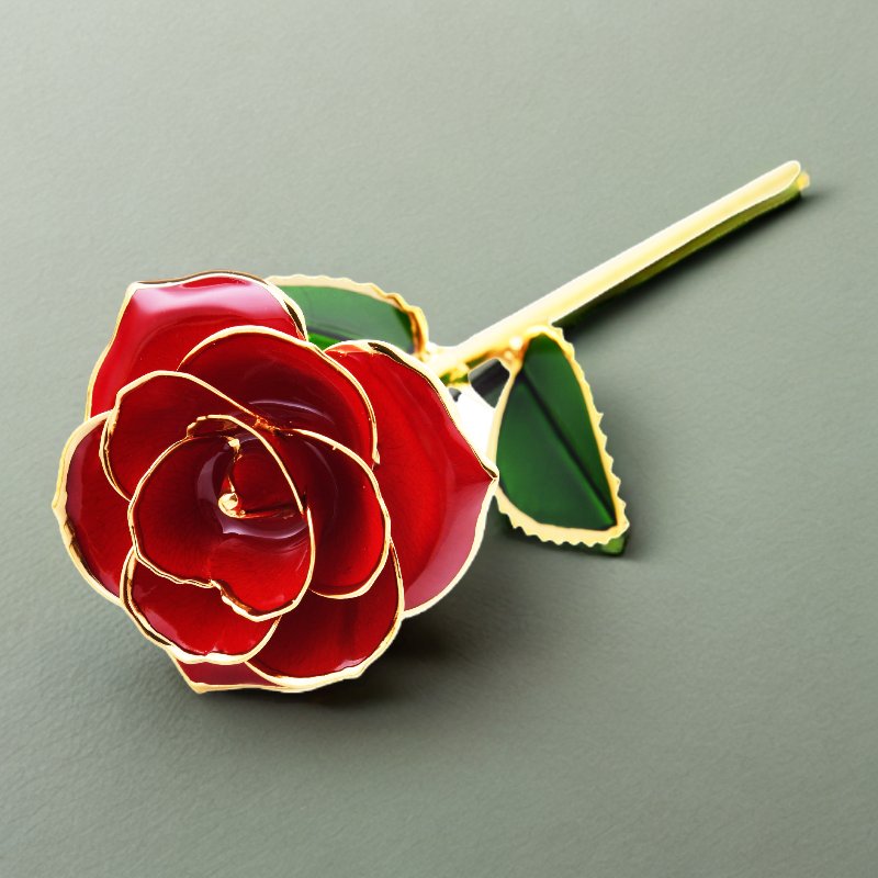 Dipped Flower Preserved Rose Mother's Day Birthday Valentine's Day Gifts Galaxy 24K Gold Plated Rose