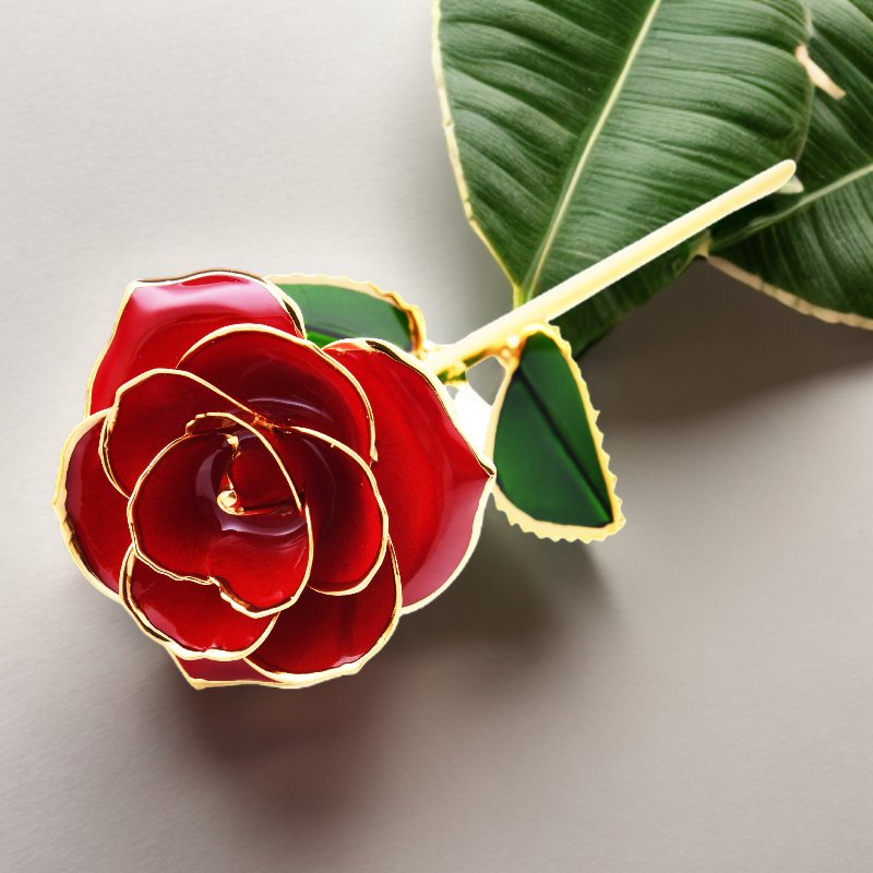 Dipped Flower Preserved Rose Mother's Day Birthday Valentine's Day Gifts Galaxy 24K Gold Plated Rose