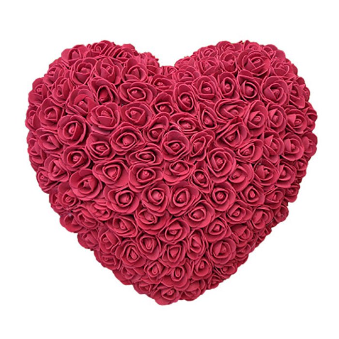 BLH Happy Mothers Day Hot Sale Forever Roses Heart Artificial 30 cm Foam Rose Heart For Valentines Day Wedding Gift Best gift for Valentine's day