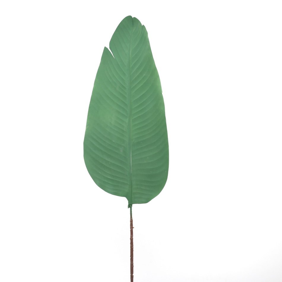 artificial palm tree leaves factory wholesale natural touch green pu palm plant leaves decor dried artificial banana leaf