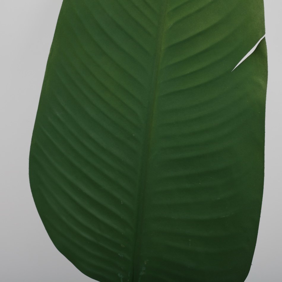 artificial palm tree leaves factory wholesale natural touch green pu palm plant leaves decor dried artificial banana leaf