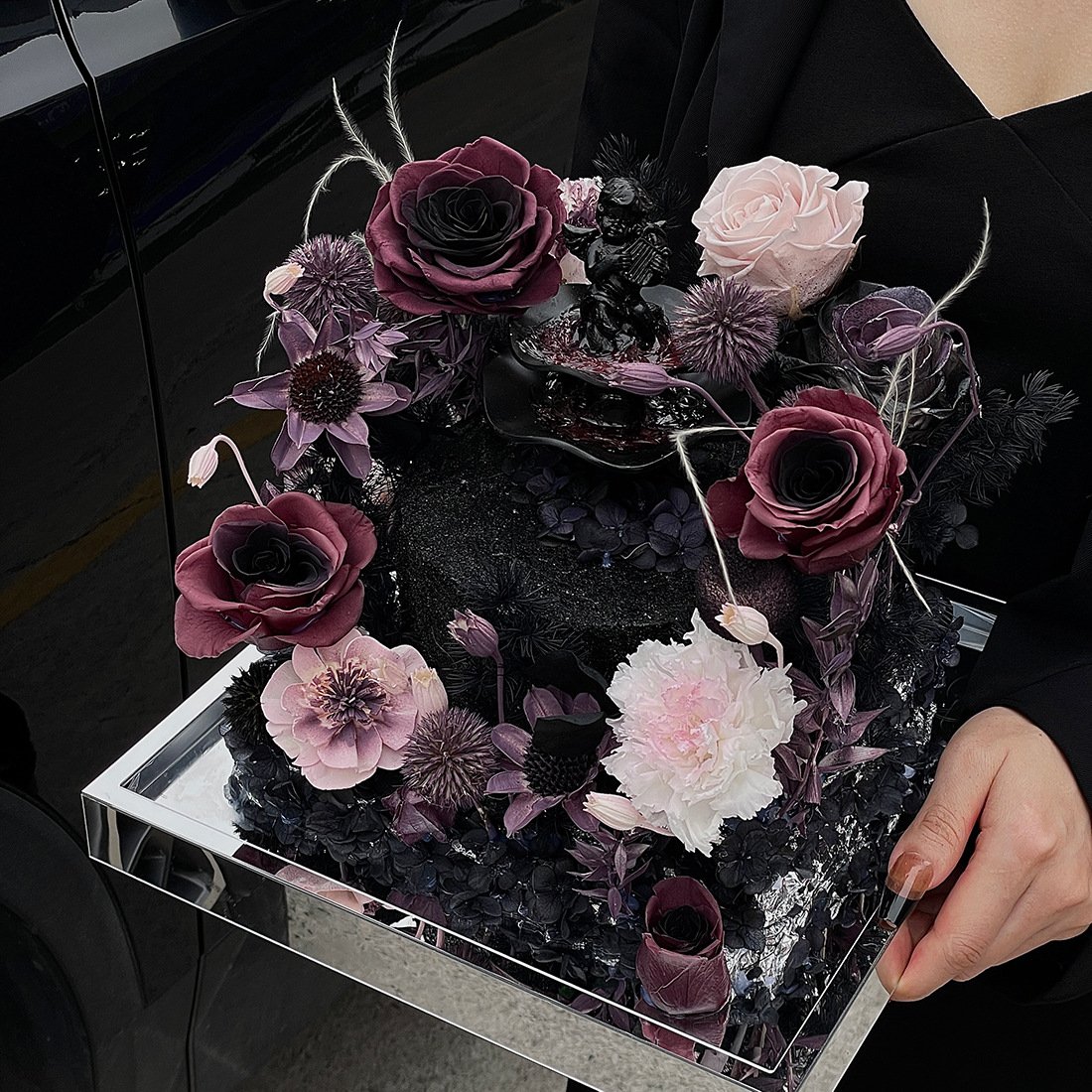 Advanced Customization Eternal Rose Gifts Set Clear Box Preserved Real Rose Forever Flowers Gift