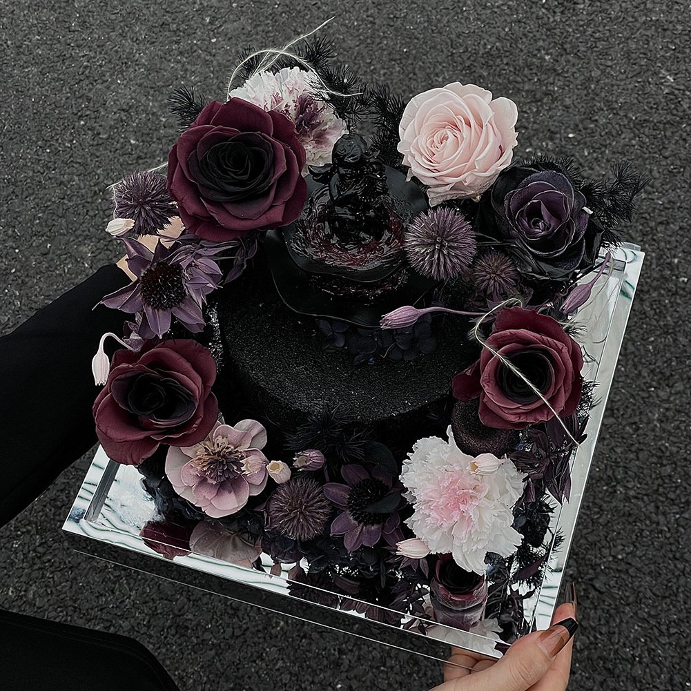 Advanced Customization Eternal Rose Gifts Set Clear Box Preserved Real Rose Forever Flowers Gift