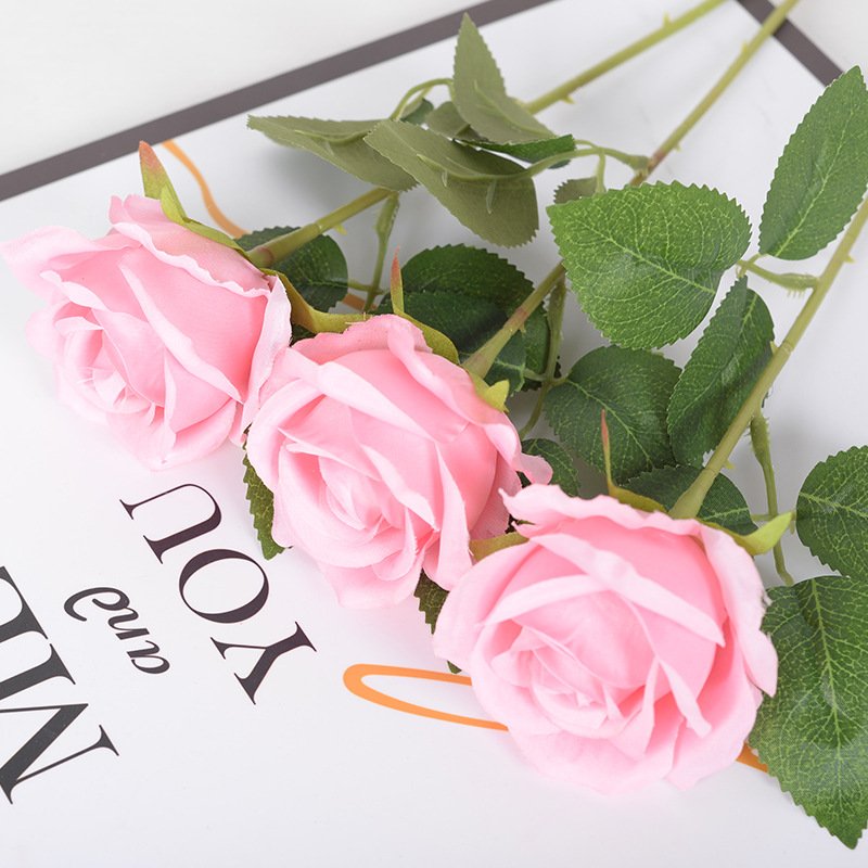 Faux Decorative Preserved Flower Arrangement Valentine's Day Artificial Rose Flowers Realistic Eternal Roses