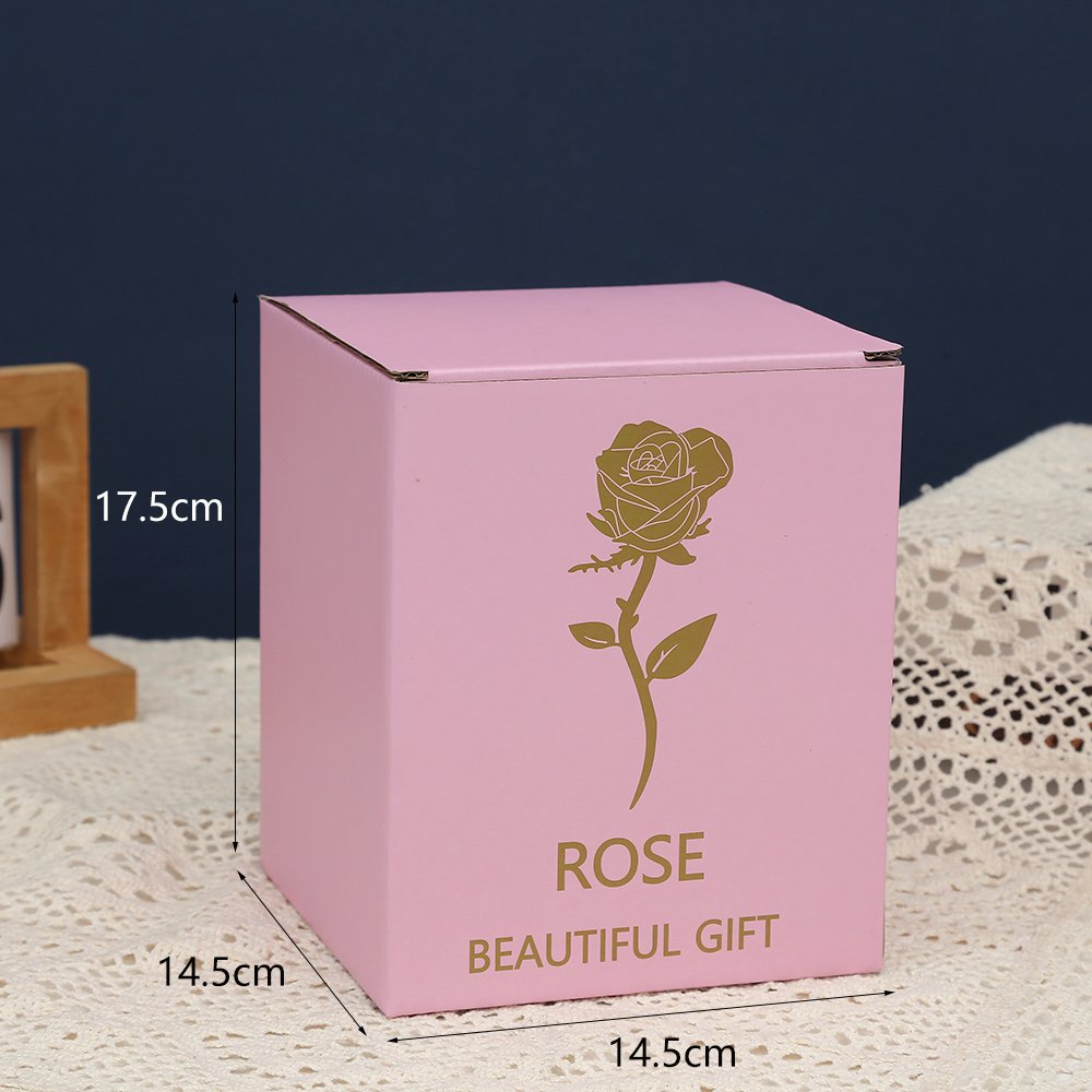 Mother's Day Gifts Natural Eternal Flowers Forever Preserved Rose In Glass Dome Led Rose Flowers Gift for Mothers Day