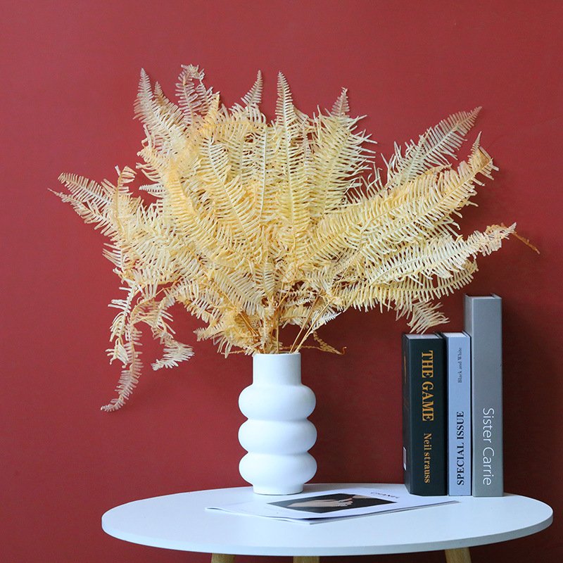 China Yunnan flower factory make high quality preserved flowers and plants eternal Tropical ferns leaf 10pcs bouquet