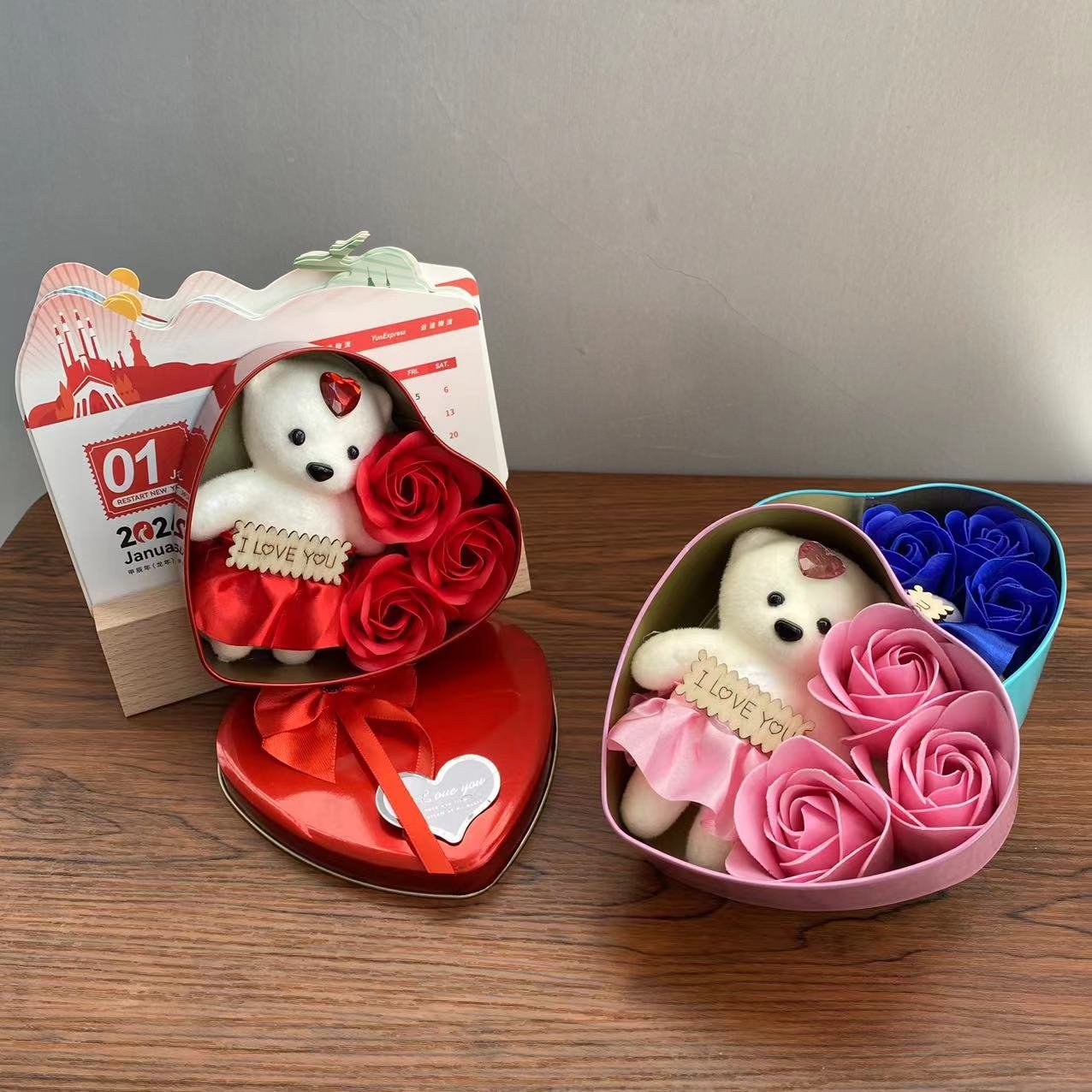 Romantic Soap Eternal Flower Forever Preserved Rose Soap Flower Christmas Valentines Day Gifts Festival Party Graduation Season