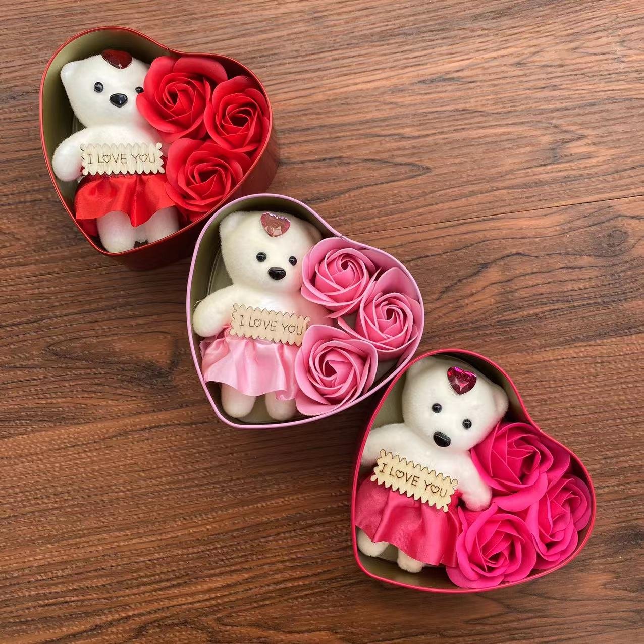 Romantic Soap Eternal Flower Forever Preserved Rose Soap Flower Christmas Valentines Day Gifts Festival Party Graduation Season
