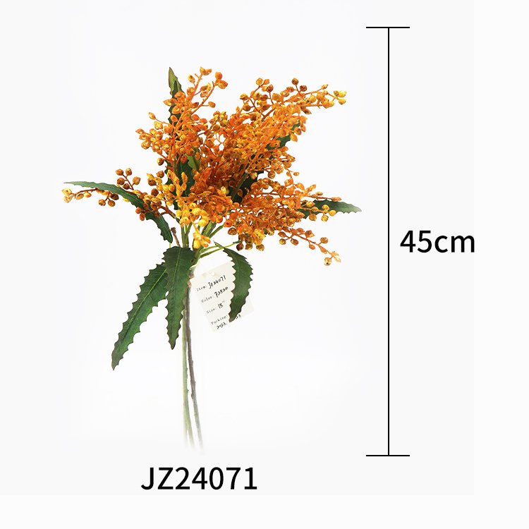 High Quality 45cm 3 pieces of lacquer tree fruit bundles artificial flowers decorative flowers, wreaths and plants