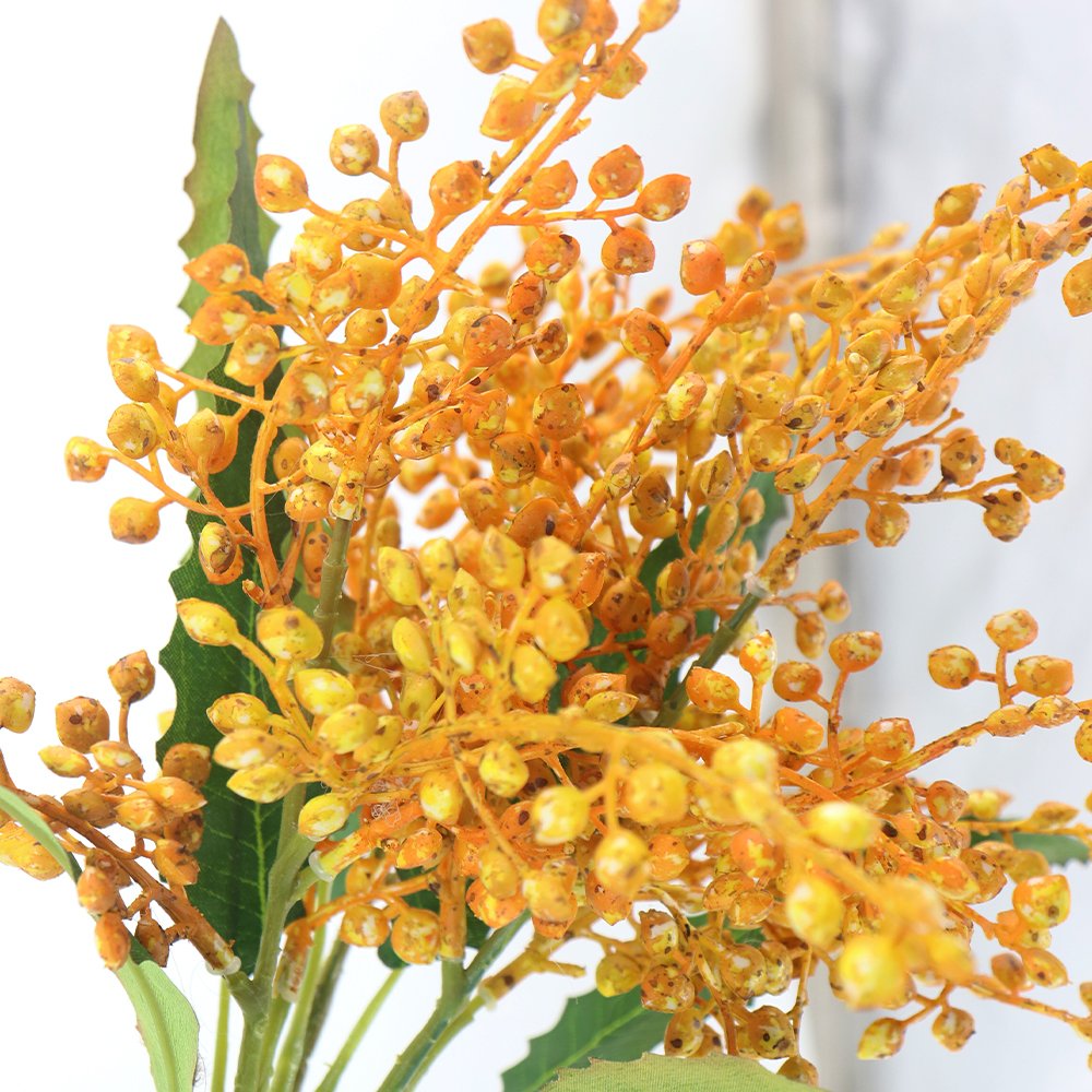 High Quality 45cm 3 pieces of lacquer tree fruit bundles artificial flowers decorative flowers, wreaths and plants