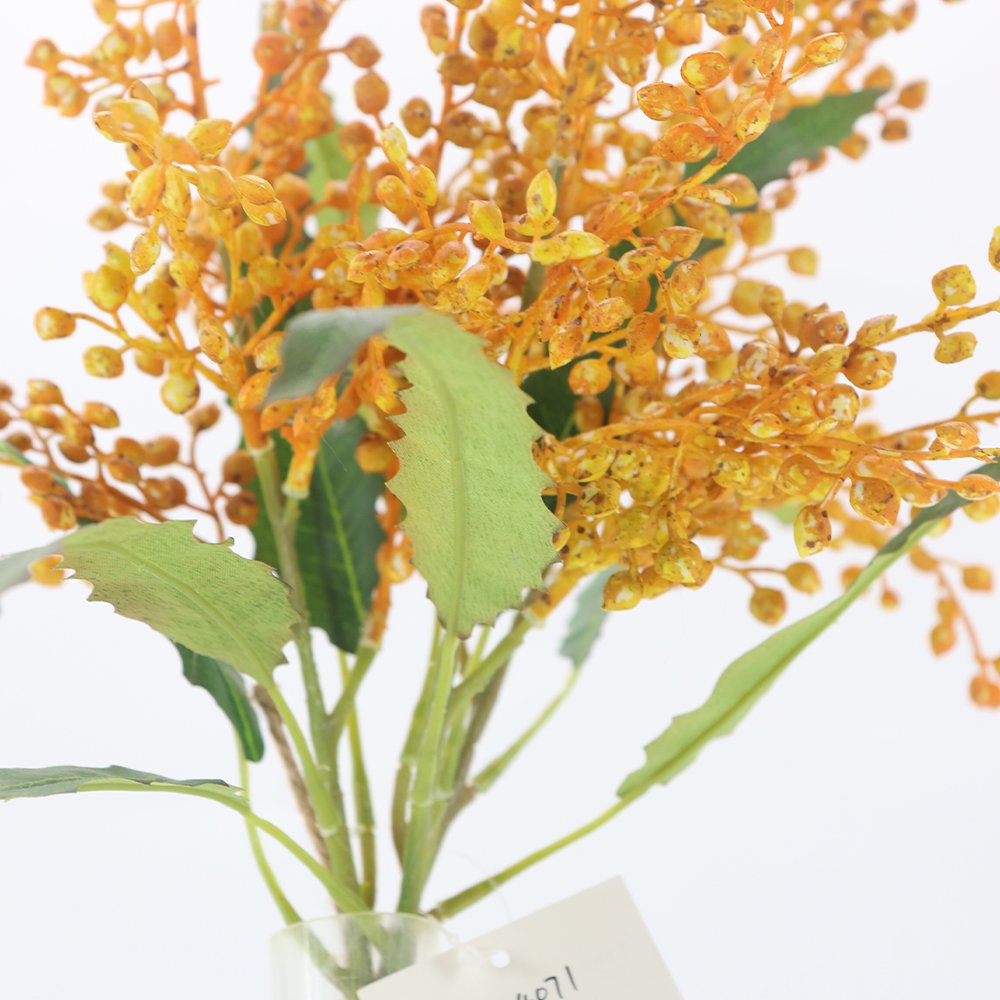 High Quality 45cm 3 pieces of lacquer tree fruit bundles artificial flowers decorative flowers, wreaths and plants