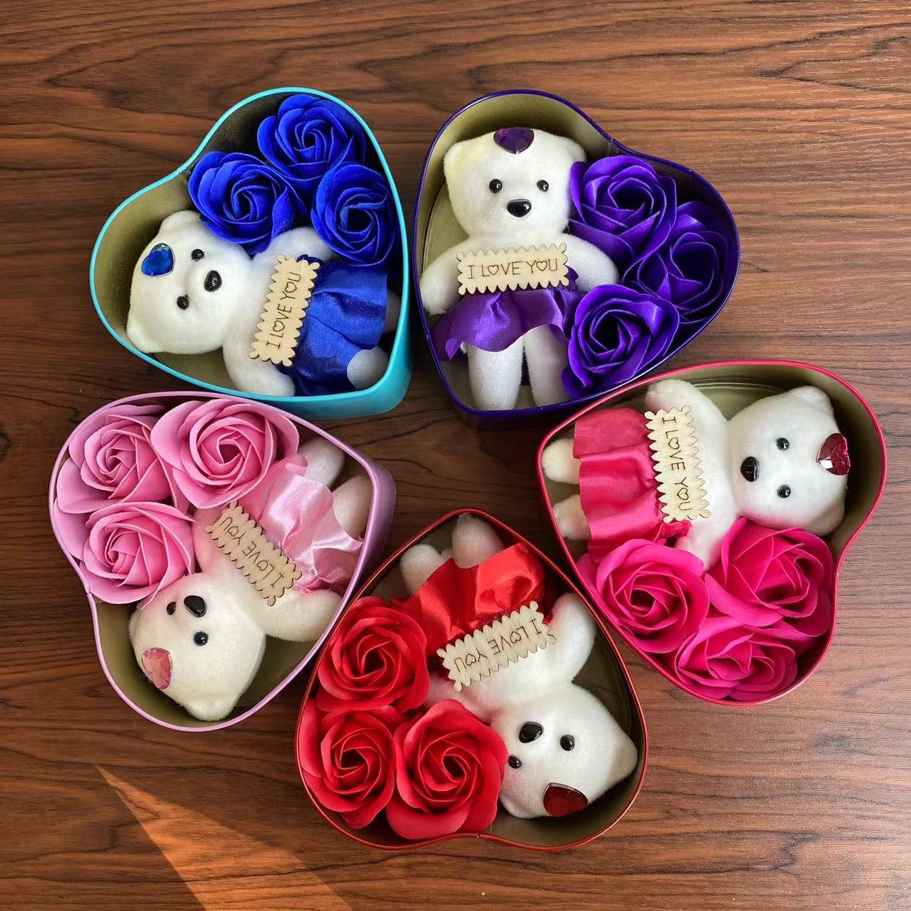 Factory Wholesale Cheap Artificial Wedding Decorative Flowers Hot Sale Soap Flower Rose Festival Party Graduation Season