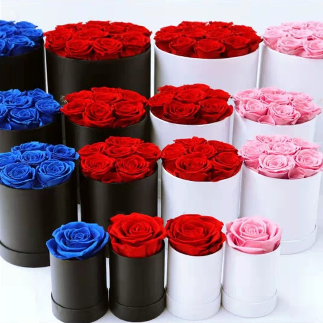 Romantic Gift Eternal Preserved Rose Gift Box Real Natural Everlasting Immortal Forever Eternal Preserved Rose In Box