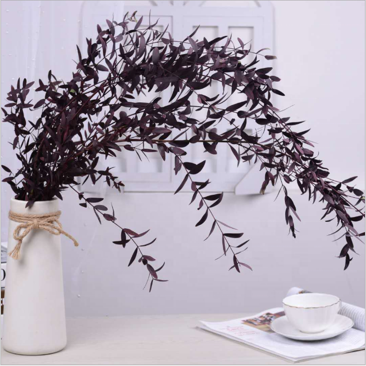 Factory supply preserved eucalyptus parvifolia artificial flower for DIY flower arrangement rose box