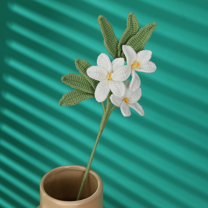 Creative Hand Handmade Flower Crochet Knitting Flowers the Windmill jasmine hand kmitted flower crochet bouquet