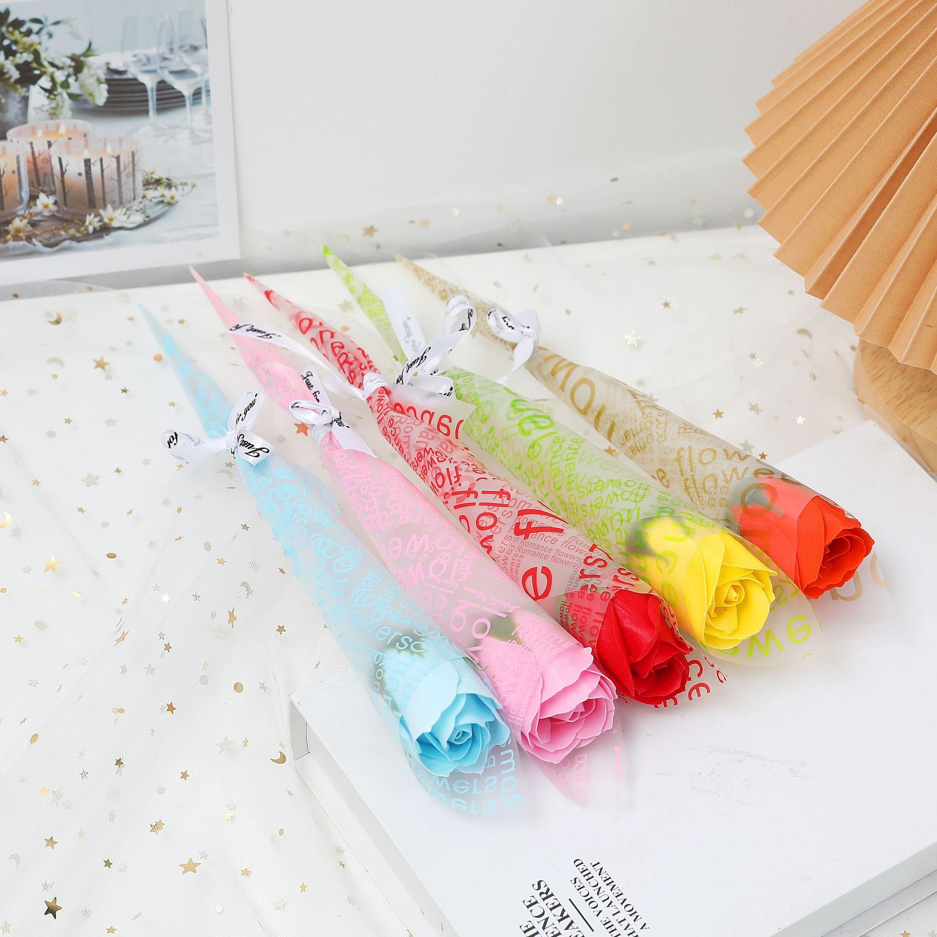 Single soap flower rose bouquet gift rose creative gift hand held flower decoration
